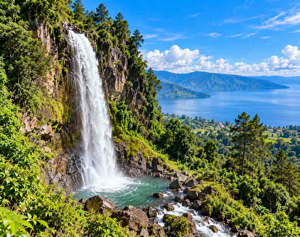 Air Rerjun Janji dekat Danau Toba