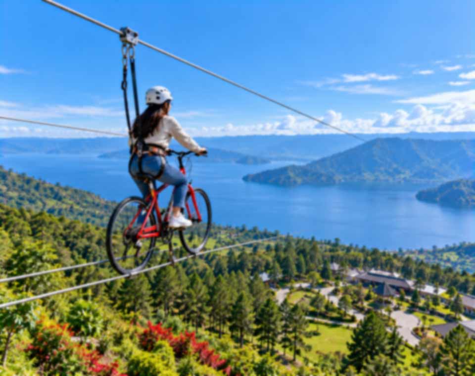 Bike in the Air Taman Simalem Resort
