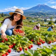 Petik Srtrawberry di Berastagi